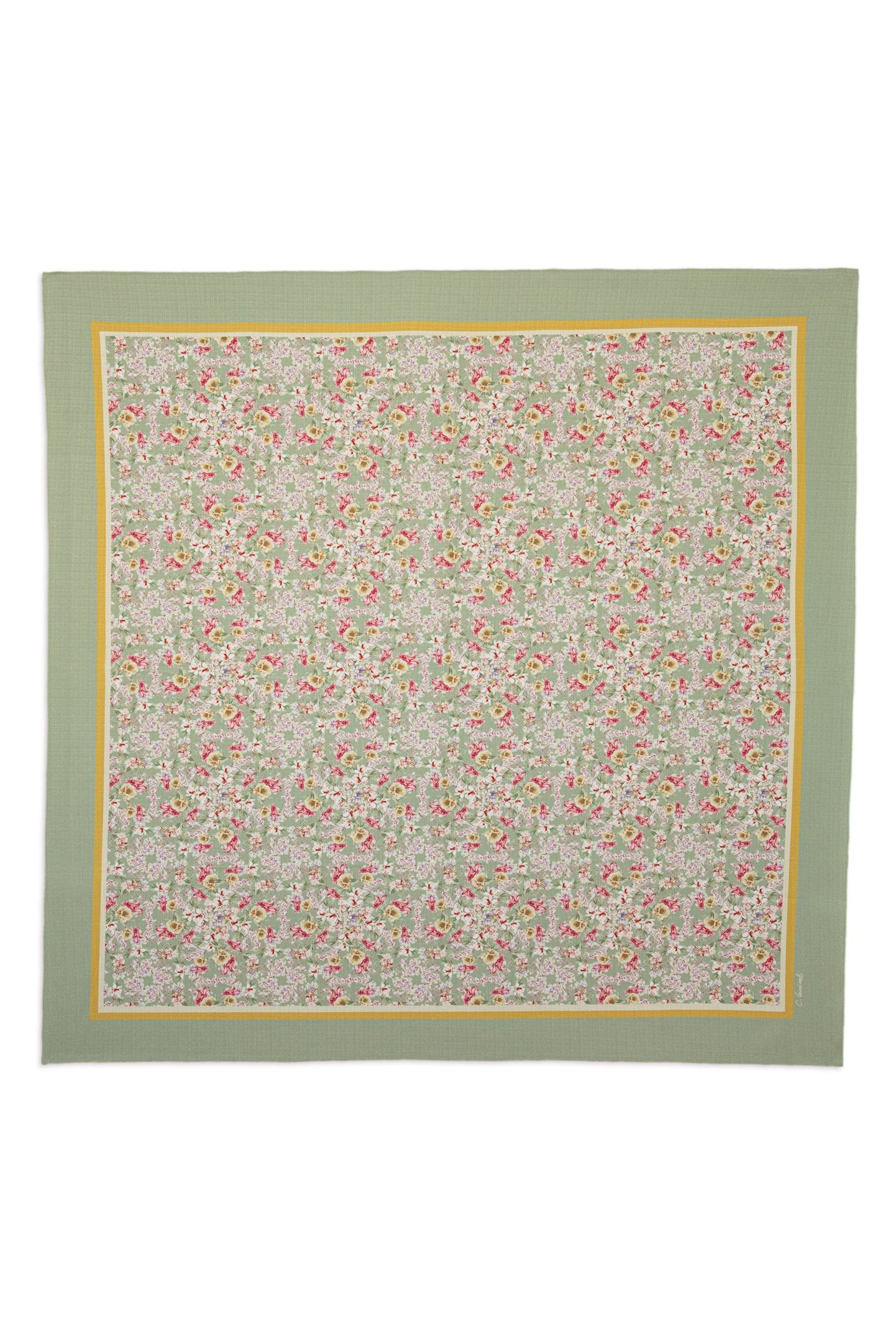 MANTEL ALMA - ESTAMPA LIBERTY FLORAL VERDE 